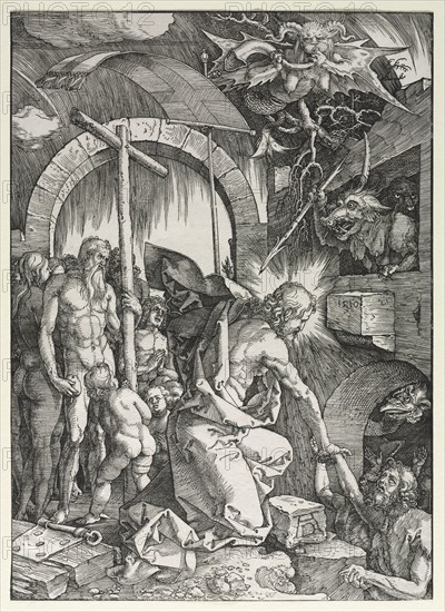 The Large Passion:  Christ Descending into Limbo, 1510. Albrecht Dürer (German, 1471-1528). Woodcut