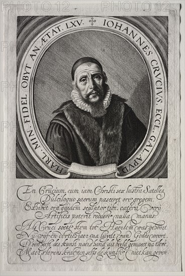 Johannes Crucius. Jan van de Velde (Dutch, 1620-1662). Engraving