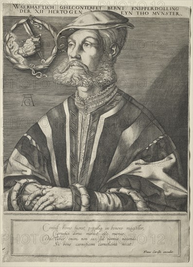 Portrait of Bernard Knipperdolling. Jan Muller (Dutch, 1571-1628), after Heinrich Aldegrever (German, 1502-1555/61). Engraving