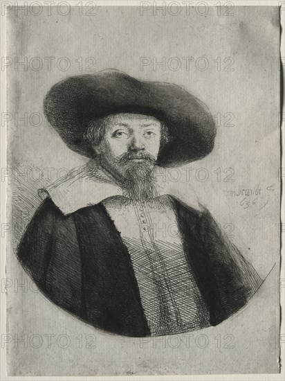 Samuel Manasseh Ben Israel, 1636. Rembrandt van Rijn (Dutch, 1606-1669). Etching with surface tone; sheet: 14.8 x 10.9 cm (5 13/16 x 4 5/16 in.)