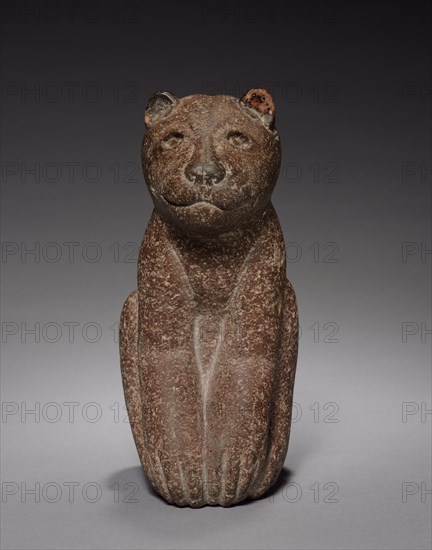 Feline, c. 1200-1519. Central Mexico, Aztec, 13th-16th century. Stone; overall: 23.3 x 10.7 x 17.8 cm (9 3/16 x 4 3/16 x 7 in.).