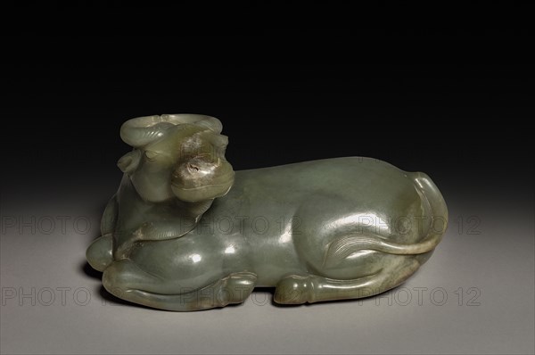 Reclining Water Buffalo, 1644-1911. China, Qing dynasty (1644-1911). Jade; overall: 21 cm (8 1/4 in.).