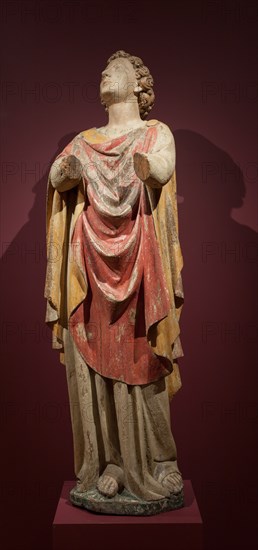 Saint John the Evangelist, c. 1400. Italy, Tuscany, late 14th-early 15th century. Polychromed walnut; overall: 156.2 cm (61 1/2 in.).