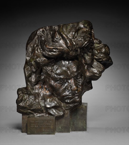 Head of Beethoven, 1891. Emile Antoine Bourdelle (French, 1861-1929). Bronze; overall: 59.2 x 42 x 52.1 cm (23 5/16 x 16 9/16 x 20 1/2 in.)