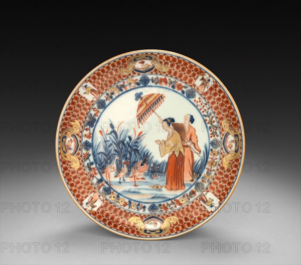 Saucer-shaped Dish, c. 1750. After a design by Cornelis Pronck (Dutch, 1691-1759). Porcelain; diameter: 17.2 cm (6 3/4 in.).