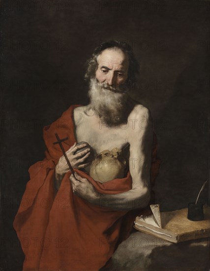 Saint Jerome, c. 1638-1640. Jusepe de Ribera (Spanish, 1591-1652). Oil on canvas; framed: 150 x 121.5 x 9 cm (59 1/16 x 47 13/16 x 3 9/16 in.); unframed: 129 x 100.3 cm (50 13/16 x 39 1/2 in.).