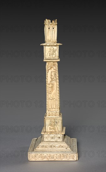 Candlestick, 1800s - early 1900s. Italy, 15th century style (possibly 19th-early 20th century). Ivory; overall: 31.1 cm (12 1/4 in.)