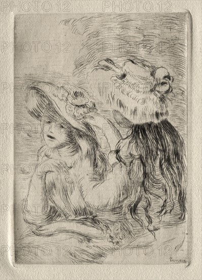 Le Chapeau epinglé. Pierre-Auguste Renoir (French, 1841-1919). Etching