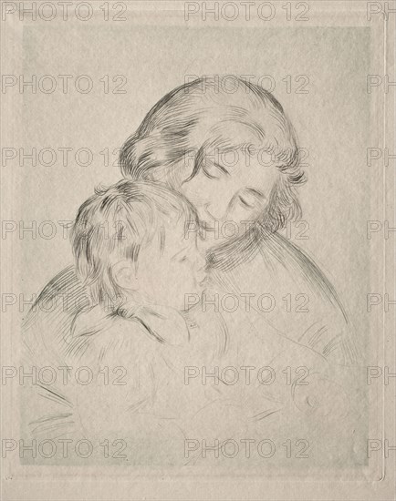 Mère et enfant. Pierre-Auguste Renoir (French, 1841-1919). Etching