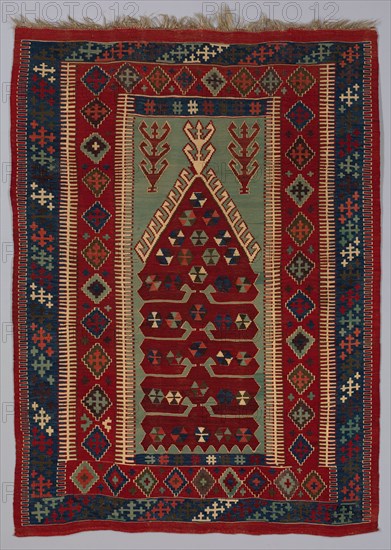 Carpet (Kilim), late 19th-early 20th century. Turkey, Anatolia, late 19th-early 20th century. Tapestry weave: wool and cotton; average: 197 x 137.2 cm (77 9/16 x 54 in.)