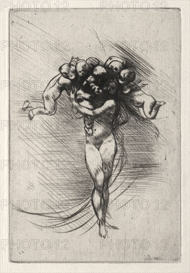 Le Printemps, 1883. Auguste Rodin (French, 1840-1917). Drypoint; platemark: 14.7 x 10 cm (5 13/16 x 3 15/16 in.); sheet: 27.2 x 18.3 cm (10 11/16 x 7 3/16 in.)