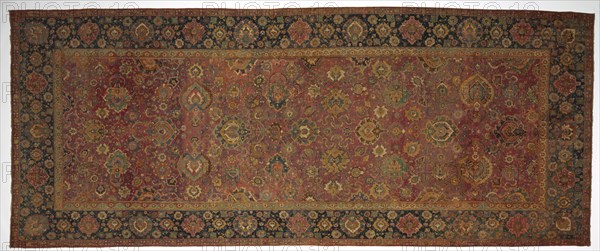 Carpet, 1500s. Iran, Herat, 16th century. Senna knot: wool and cotton; average: 771.7 x 307.3 cm (303 13/16 x 121 in.)