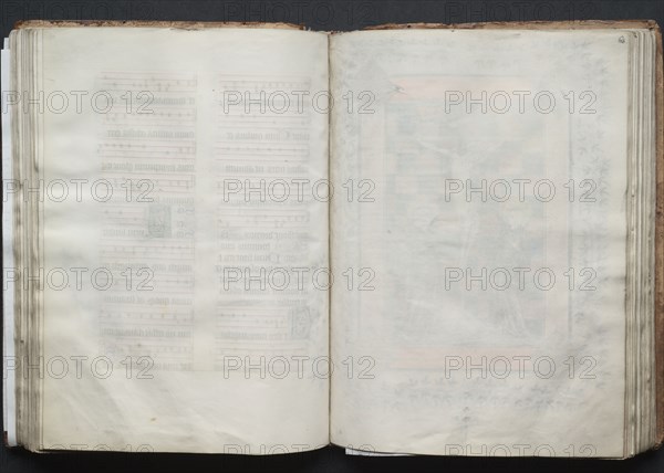 The Gotha Missal: Fol. 63r, Text, c. 1375. And workshop Master of the Boqueteaux (French). Ink, tempera, and gold on vellum; blind-tooled leather binding; codex: 27.1 x 19.5 cm (10 11/16 x 7 11/16 in.)
