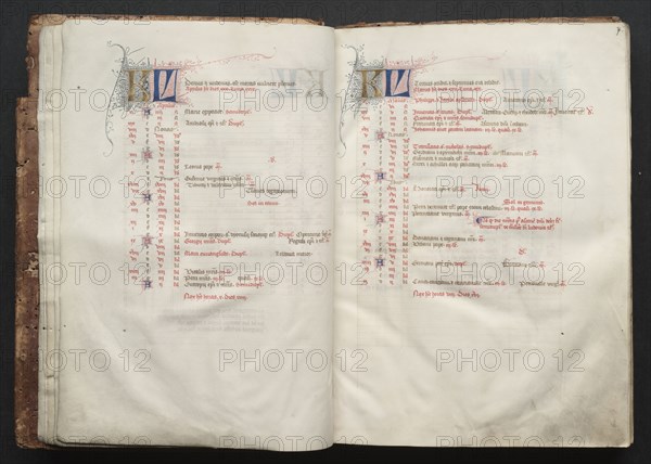 The Gotha Missal: Fol. 7r, Text , c. 1375. And workshop Master of the Boqueteaux (French). Ink, tempera, and gold on vellum; blind-tooled leather binding; codex: 27.1 x 19.5 cm (10 11/16 x 7 11/16 in.).