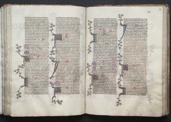The Gotha Missal: Fol. 96v, Text, c. 1375. And workshop Master of the Boqueteaux (French). Ink, tempera, and gold on vellum; blind-tooled leather binding; codex: 27.1 x 19.5 cm (10 11/16 x 7 11/16 in.).
