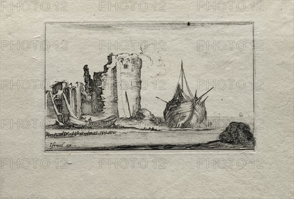 Caprices:  Marine. Stefano Della Bella (Italian, 1610-1664). Etching