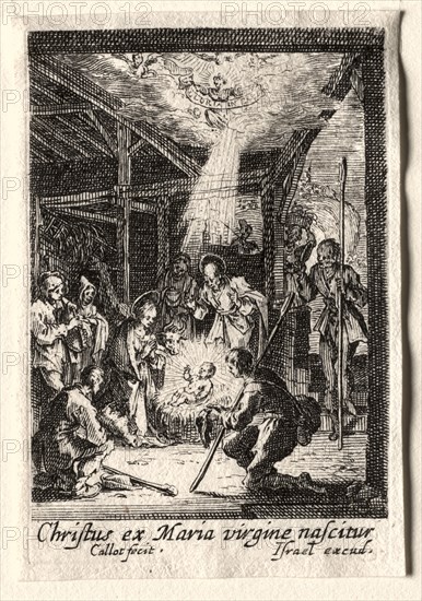 The Life of the Virgin:  The Nativity. Jacques Callot (French, 1592-1635). Etching
