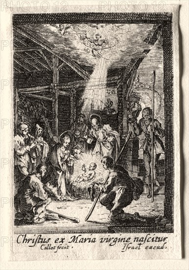 The Life of the Virgin: The Nativity. Jacques Callot (French, 1592-1635). Etching