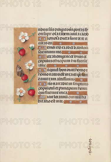 Hours of Queen Isabella the Catholic, Queen of Spain: Fol. 106v, c. 1500. And associates Master of the First Prayerbook of Maximillian (Flemish, c. 1444-1519). Ink, tempera, and gold on vellum; codex: 22.5 x 15.2 cm (8 7/8 x 6 in.)