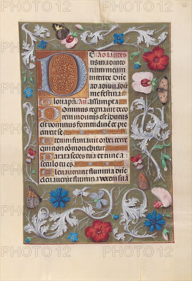 Hours of Queen Isabella the Catholic, Queen of Spain: Fol. 116r, c. 1500. And associates Master of the First Prayerbook of Maximillian (Flemish, c. 1444-1519). Ink, tempera, and gold on vellum; codex: 22.5 x 15.2 cm (8 7/8 x 6 in.)