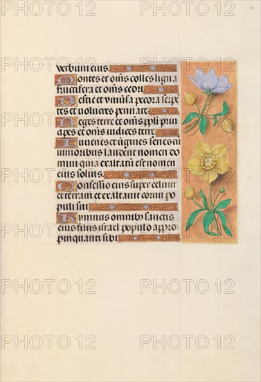Hours of Queen Isabella the Catholic, Queen of Spain: Fol. 121r, c. 1495-1500. And associates Master of the First Prayerbook of Maximillian (Flemish, c. 1444-1519). Ink, tempera, and gold on vellum; codex: 22.5 x 15.2 cm (8 7/8 x 6 in.).