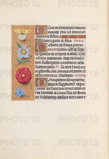 Hours of Queen Isabella the Catholic, Queen of Spain: Fol. 21v, c. 1495-1500. And associates Master of the First Prayerbook of Maximillian (Flemish, c. 1444-1519). Ink, tempera, and gold on vellum; codex: 22.5 x 15.2 cm (8 7/8 x 6 in.).