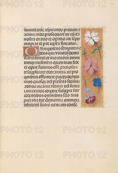Hours of Queen Isabella the Catholic, Queen of Spain: Fol. 218r, c. 1500. And associates Master of the First Prayerbook of Maximillian (Flemish, c. 1444-1519). Ink, tempera, and gold on vellum; codex: 22.5 x 15.2 cm (8 7/8 x 6 in.)