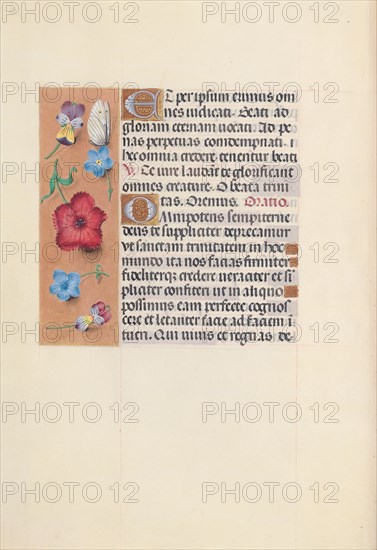 Hours of Queen Isabella the Catholic, Queen of Spain: Fol. 22v, c. 1495-1500. And associates Master of the First Prayerbook of Maximillian (Flemish, c. 1444-1519). Ink, tempera, and gold on vellum; codex: 22.5 x 15.2 cm (8 7/8 x 6 in.).