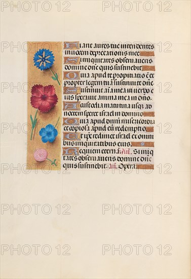 Hours of Queen Isabella the Catholic, Queen of Spain: Fol. 222v, c. 1500. And associates Master of the First Prayerbook of Maximillian (Flemish, c. 1444-1519). Ink, tempera, and gold on vellum; codex: 22.5 x 15.2 cm (8 7/8 x 6 in.)