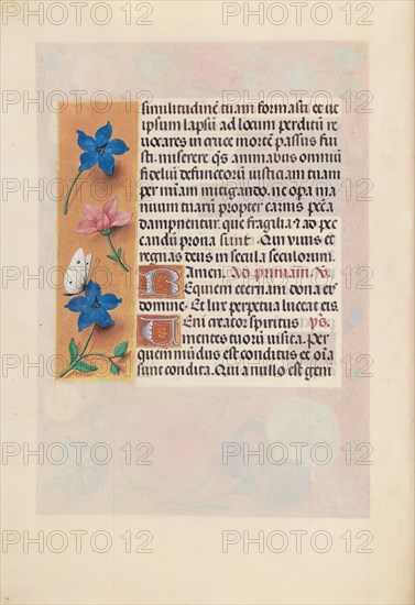 Hours of Queen Isabella the Catholic, Queen of Spain: Fol. 25v, c. 1500. And associates Master of the First Prayerbook of Maximillian (Flemish, c. 1444-1519). Ink, tempera, and gold on vellum; codex: 22.5 x 15.2 cm (8 7/8 x 6 in.)