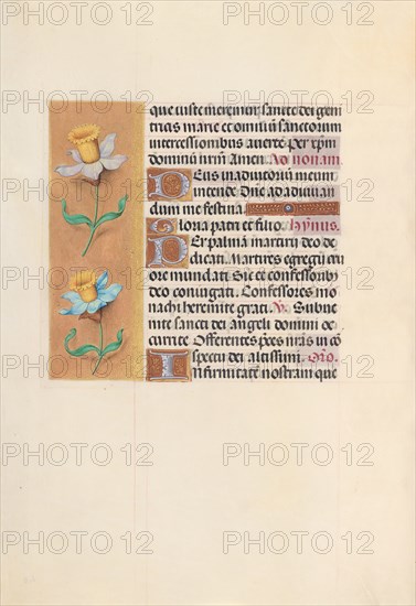 Hours of Queen Isabella the Catholic, Queen of Spain: Fol. 40v, c. 1495-1500. And associates Master of the First Prayerbook of Maximillian (Flemish, c. 1444-1519). Ink, tempera, and gold on vellum; codex: 22.5 x 15.2 cm (8 7/8 x 6 in.).