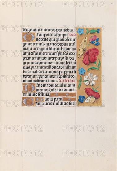 Hours of Queen Isabella the Catholic, Queen of Spain: Fol. 83r, c. 1500. And associates Master of the First Prayerbook of Maximillian (Flemish, c. 1444-1519). Ink, tempera, and gold on vellum; codex: 22.5 x 15.2 cm (8 7/8 x 6 in.)
