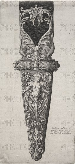 Design for Dagger Sheath. Wenceslaus Hollar (Bohemian, 1607-1677). Etching