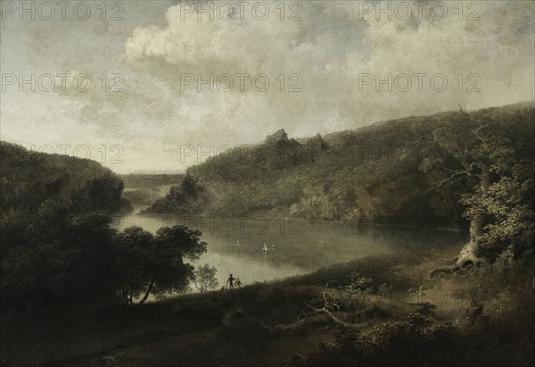 View of a Lake, c. 1830s. Thomas Doughty (American, 1793-1856). Oil on canvas; framed: 53.3 x 69.6 x 7.6 cm (21 x 27 3/8 x 3 in.); unframed: 38.5 x 55 cm (15 3/16 x 21 5/8 in.).