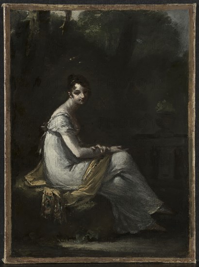Mme. Dufresne, c. 1816. Pierre-Paul Prud'hon (French, 1758-1823). Oil on paper mounted on fabric; framed: 34.5 x 27 x 5 cm (13 9/16 x 10 5/8 x 1 15/16 in.); unframed: 23.8 x 17.5 cm (9 3/8 x 6 7/8 in.)
