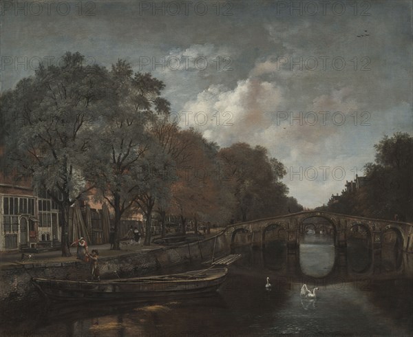 Herengracht, Amsterdam, c. 1661. Jan Wijnants (Dutch, 1635-1684). Oil on canvas; framed: 87 x 101 x 9.2 cm (34 1/4 x 39 3/4 x 3 5/8 in.); unframed: 67.2 x 81.6 cm (26 7/16 x 32 1/8 in.).