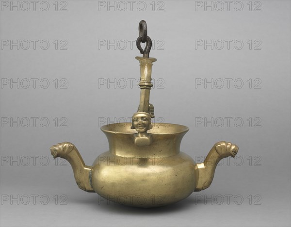 Lavabo, 1400s. South Netherlands, Valley of the Meuse, 15th century. Brass; diameter: 23.8 cm (9 3/8 in.); overall: 36.9 x 46.4 cm (14 1/2 x 18 1/4 in.).