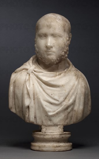 Portrait Bust of an Aristocratic Man, c. 270-280. Later Roman, Asia Minor, early Christian period, 3rd century. Marble; overall: 35.2 x 21.5 x 12 cm (13 7/8 x 8 7/16 x 4 3/4 in.).