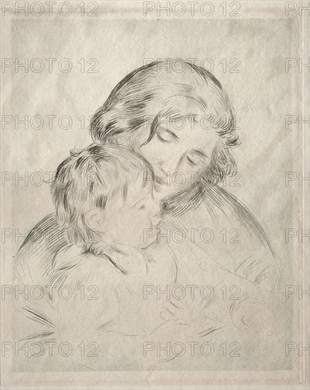 Mother and Child, 1896. Pierre-Auguste Renoir (French, 1841-1919). Etching