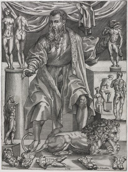 Baccio Bandinelli, 1548. Nicolo della Casa (French, active 1543–48), after Baccio Bandinelli (Italian, 1493-1560). Engraving; sheet: 41.7 x 31.1 cm (16 7/16 x 12 1/4 in.); platemark: 41.5 x 30.9 cm (16 5/16 x 12 3/16 in.)