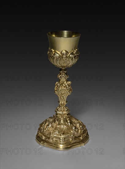 Chalice, 1732. Antonio Lopez (Spanish). Silver gilt; overall: 29.7 x 15.9 cm (11 11/16 x 6 1/4 in.).