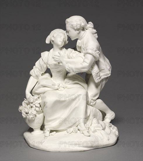 Figure of the Festival at the Chateau, 1766. Sèvres Porcelain Manufactory (French, est. 1740), Etienne-Maurice Falconet (French, 1716-1791), after a design by François Boucher (French, 1703-1770). Unglazed soft- paste porcelain (biscuit); overall: 21 x 16.5 x 15.9 cm (8 1/4 x 6 1/2 x 6 1/4 in.).