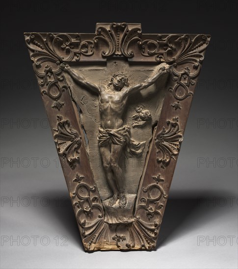 Crucifixion, c. 1680. (Southern?) France, 17th century. Terracotta; overall: 38.8 x 26.1 cm (15 1/4 x 10 1/4 in.).