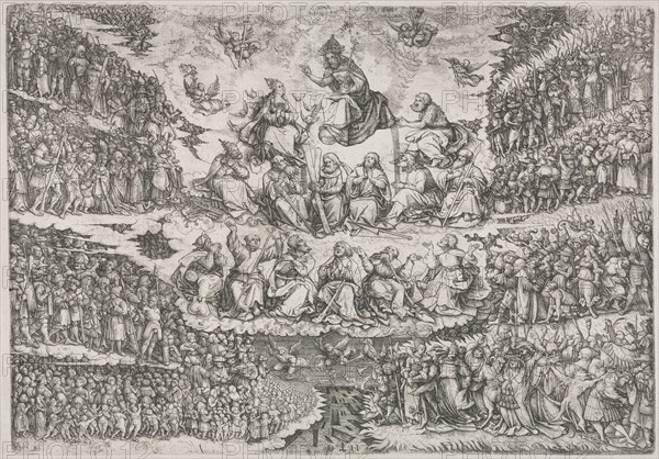 Last Judgment. Daniel I Hopfer (German, c. 1470-1536). Etching