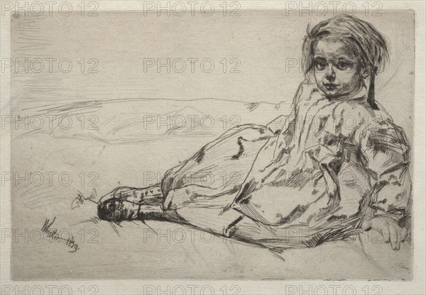 Bibi Valentin, 1859. James McNeill Whistler (American, 1834-1903). Etching; sheet: 25.4 x 19.7 cm (10 x 7 3/4 in.); platemark: 22.5 x 20.1 cm (8 7/8 x 7 15/16 in.).
