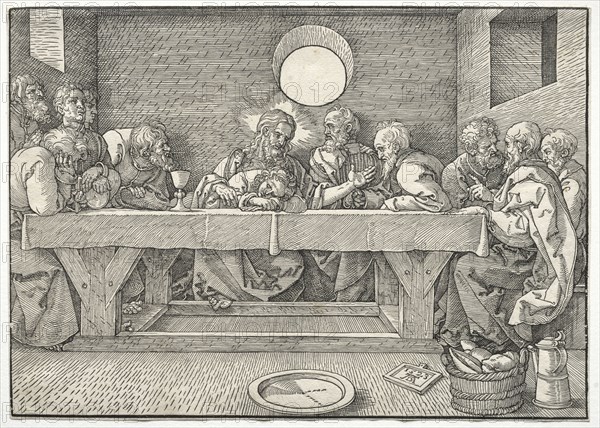 The Last Supper, 1523. Albrecht Dürer (German, 1471-1528). Woodcut