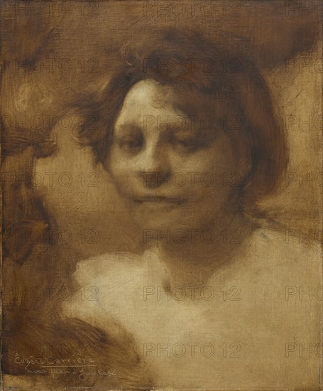 Madame Case, after September 1900, probably summer 1901. Eugène Carrière (French, 1849-1906). Oil on fabric; unframed: 46.2 x 38.1 cm (18 3/16 x 15 in.)