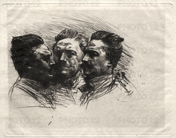 Henry Becque. Auguste Rodin (French, 1840-1917). Drypoint; platemark: 15.6 x 19.9 cm (6 1/8 x 7 13/16 in.); sheet: 21.6 x 29.6 cm (8 1/2 x 11 5/8 in.)