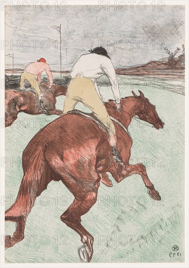 The Jockey, 1899. Henri de Toulouse-Lautrec (French, 1864-1901). Color lithograph