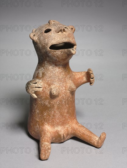 "Bear-Woman" Vessel, c. 1200-1000 BC. Marlik, northwest Iran, c. 1200-1000 BC. Ceramic, earthenware, burnished; overall: 24.1 x 14.7 x 16.5 cm (9 1/2 x 5 13/16 x 6 1/2 in.).